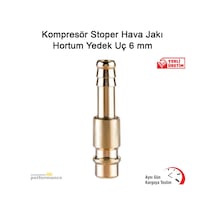Kompresör Stoper Hava Jakı Hortum Yedek Uç 6 MM