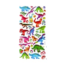 Sticker Kabartmalı Stiker Defter, Planlayıcı Etiket Limlra-028 - 17x9 Cm - Renkli Dinazorlar