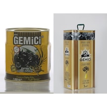 Emin Gemici Gurme Siyah Zeytin 2 KG + Natürel Sızma Zeytinyağı 5 L