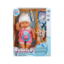 Sunman Oyuncak Bebelou Doktor Zamanı Sesli Bebek Seti 35 Cm
