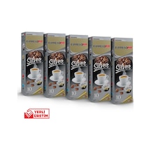 Espressomm® Tchibo Cafissimo Makineleri İle Uyumlu Silver Kapsül Kahve 5 x 10'lu