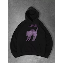 Unisex Utopia Mask Travis Scott Sweatshirt Hoodie Siyah Siyah