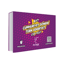 AYT Cumhuriyet Dönemi Türk Edebiyatı Cep Test -  Karekök Eğitim Yayın