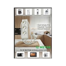 Vikomulti-let 3 Lü 1-15 Metre Arası Çocuk Korumali 3x2.5 % Yüz Tam Bakır Ttr Kablolu Uzatma Seyyar Markanin Özel Üretimi   Tse Fişli Bakir Kablolu 12 Metre - 895087885 12 Metre - 895087885 895087885 10 - 15 M