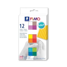 Fimo Soft Polimer Kil Seti 25 gr x 12 Renk Brilliant (Canlı) Renk