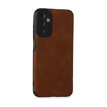 Newface  Samsung  Uyumlu Galaxy M14 5g Kılıf Loop Deri Silikon - Kahverengi