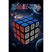 Profesyonel 3x3 Hızlı Zeka Küpü - Özel Dokulu Siyah Speed Cube - Akıl Ve Mantık Oyunu