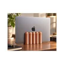Dora Dekoratif Dikey Macbook Standı - Metalik Bronz