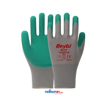 Beybi Pl17 Flex Polyester Likralı İpten Örülmü Lateks Kaplı İş Elidveni 10 Numara Xl