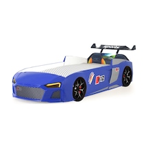 Mavi Arabalı Yatak V12 Audi Işıklı Full Plastik