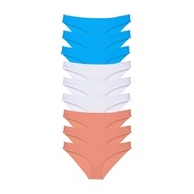 Royaleks 9 adet Süper Eko Set Likralı Kadın Slip Külot Pudra Beyaz Mavi RYL-EKOM9017 Çok Renkli Royaleks 9 adet Süper Eko Set Likralı Kadın Slip Külot Pudra Beyaz Mavi RYL-EKOM9017 Çok Renkli