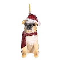 Jh576304 Bulldog Tatil Köpek Süsleri, Tam Renkli