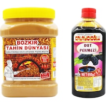 Bozkır Tahin Dünyası Kepeksiz Tahin 935 G + Kalaycıoğlu Dut Pekmezi 950 G