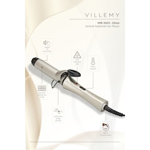 32 Mm Seramik Kaplamalı Profesyonel Saç Maşası Büyük Ve Doğal Dalgalar -vme-3003