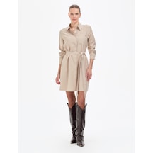 Pierre Cardin Kadın Vizon Elbise Dokuma 50318196-vr052 Vizon