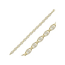 925 Ayar Gümüş Gold Oval Su Yolu Bileklik Arbltgsdxr4sstkkzfc