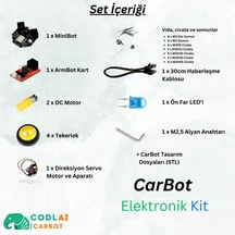 Codlaı Carbot Lite Başlangıç Seviyesi Programlanabilir Robotik Araba - Kendin Yap Dıy Eğitici Robot