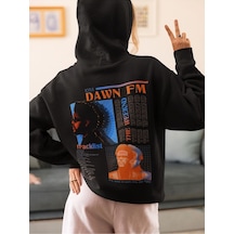 Sevbano Tasarım The Weeknd 103.5 Dawn Fm Yazılı Unisex Oversize Rapper Ho Siyah