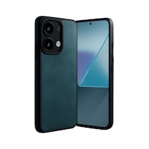 Xiaomi Redmi Note 13 4g Kılıf Aras Deri Kapak - Koyu Yeşil -