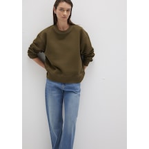 Mavi - Bisiklet Yaka Haki Sweatshirt 1s10390-71589 Yeşil