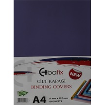 Bafix Cilt Kapağı Plastik Opak A4 160 Mıc Mor Çok Renkli