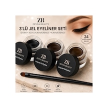 Jel Eyeliner İkili Kahve&siyah Renk Siyah - 626168302 Diğer