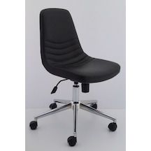 Parker Rahat Siyah Deri Ofis Çalışma Sandalyesi