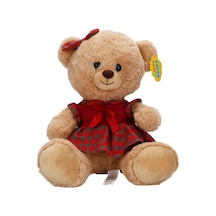 Kıyafetli Peluş Ayı 32 Cm Elbiseli Sevimli Peluş Oyuncak Yumuşak Dokulu Hediye Ayıcık Çok Renkli