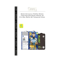 Ekran Koruyucu Telefon Ekranı Cihaz Koruma BlueoApple iPhone Uyumlu 18 Pro Max Matte Ar Tempered Glass