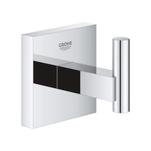 Start Cube Quickfix Bornoz Askısı Duş / Banyo Aksesuarları Krom 40961000 Siyah