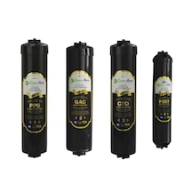 Ncs 12 İnç İnline Çubuklu Yerli 4 Lü Black Filtre Seti
