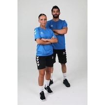 Hummel Armin Pamuklu Antrenman Tişört Saks Mavi