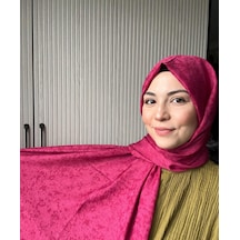 Harem Scarf Gold Silvia Şal Fuşya