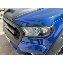 Ebal Otomotiv Ford Ranger Far Çerçevesi Kaplama 2 Prç Mat Siyah 2015 Sonrası