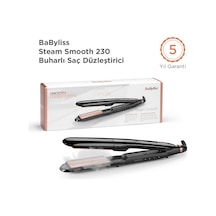Babyliss Steam Smooth 39mm 230 Derece 5 Isı Ayarı Turmalin Seramik İyon Etkili Buharlı Saç Düzleştirici St493e