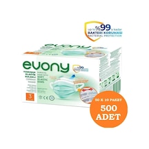 Evony Yumuşak Elastik Kulaklı Cerrahi Maske 50X10 500 Adet