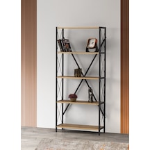 Mek Çapraz Kitaplık Çam