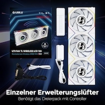 Li Unı Fan Reverse Tl Wıreless Lcd 3x120mm Beyaz Kasa Fanı G99.12rtllcd1w3w.00
