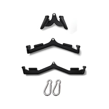 3 Lü Metal Mag Lat Pulldown Bar Aparat Seti - Sırt Çekiş Aparatı - Fitness Aparat Seti