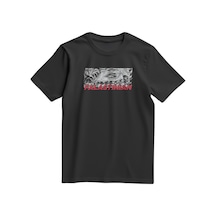 Unisex Kısa Kollu Falastinian Ve Zincirli Gözler Baskılı Tişört S - 2xl T300029 Siyah