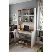 Arion Kids Yeni Nesil Genç Odası Çalışma Masası Kitaplık Takım Mdf Ergonomik Tasarım Açılabilir Kapaklı Model Çok Renkli
