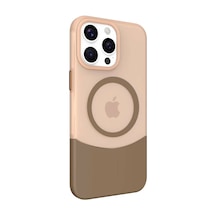 Joko Apple Uyumlu iPhone 15 Pro Max Pc Suit Magsafe Kapak - Kahverengi Kahverengi