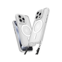 Apple iPhone Uyumlu 15 Pro Max Kılıf Enka Magsafe Silikon Kılıf - Şeffaf Bzsxx00 1