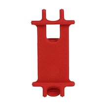 Goldenqian Evrensel Bisiklet Telefon Tutucu Silikon Bisiklet Gidon Cep Telefonu Dağı İphone 15 14 Pro Max Artı Mini Samsung Xiaomi Red Red
