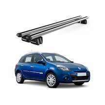 Pençe Renault Clio 3 Sport Tourer 2008-2013 Uyumlu Gri Ara Atkı Port Bagaj Tavan Barı