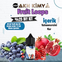 Fruit Loops Yoğun Dıy Kit Yabanmersini Nar Gıda Aroması %25 Oranda Aroma İçerir Hazır Değildir 30 Ml