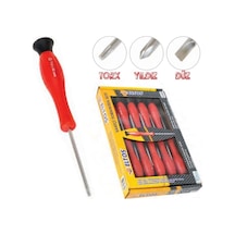 Torx-düz-yıldız Saatçi Klemens Tornavida Seti 10 Parça