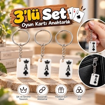 Sinek As Anahtarlık 3'lü Gümüş