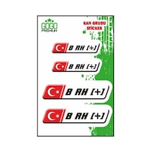 Kan Grubu Iı B Rh + Beyaz Dörtlü Damla Etiket Standart 49512756