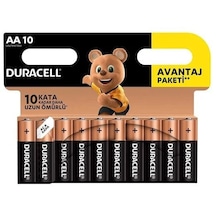 PİL DURACELL BASIC KALEM AA 10'LU (PAKET)